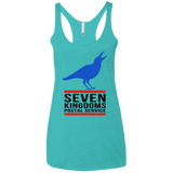 T-Shirts Tahiti Blue / X-Small Seven kingdoms postal service Women's Triblend Racerback Tank
