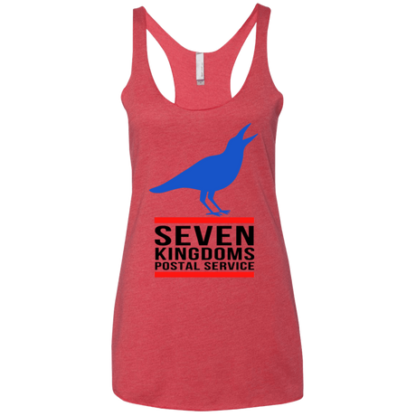 T-Shirts Vintage Red / X-Small Seven kingdoms postal service Women's Triblend Racerback Tank