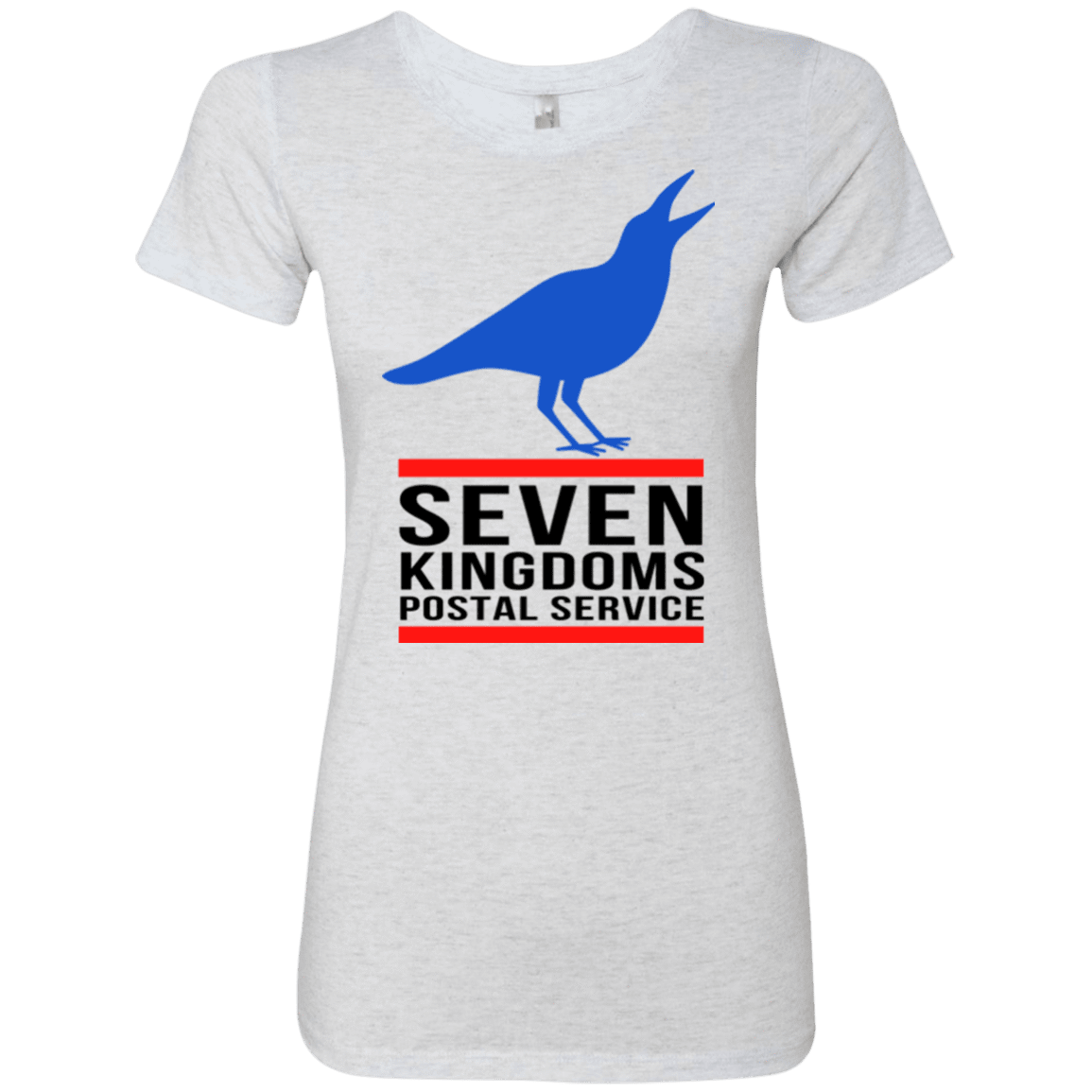 T-Shirts Heather White / Small Seven kingdoms postal service Women's Triblend T-Shirt