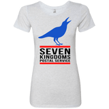 T-Shirts Heather White / Small Seven kingdoms postal service Women's Triblend T-Shirt