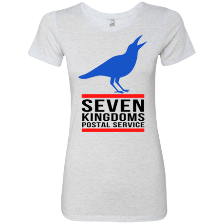 T-Shirts Heather White / Small Seven kingdoms postal service Women's Triblend T-Shirt