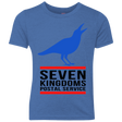 T-Shirts Vintage Royal / YXS Seven kingdoms postal service Youth Triblend T-Shirt