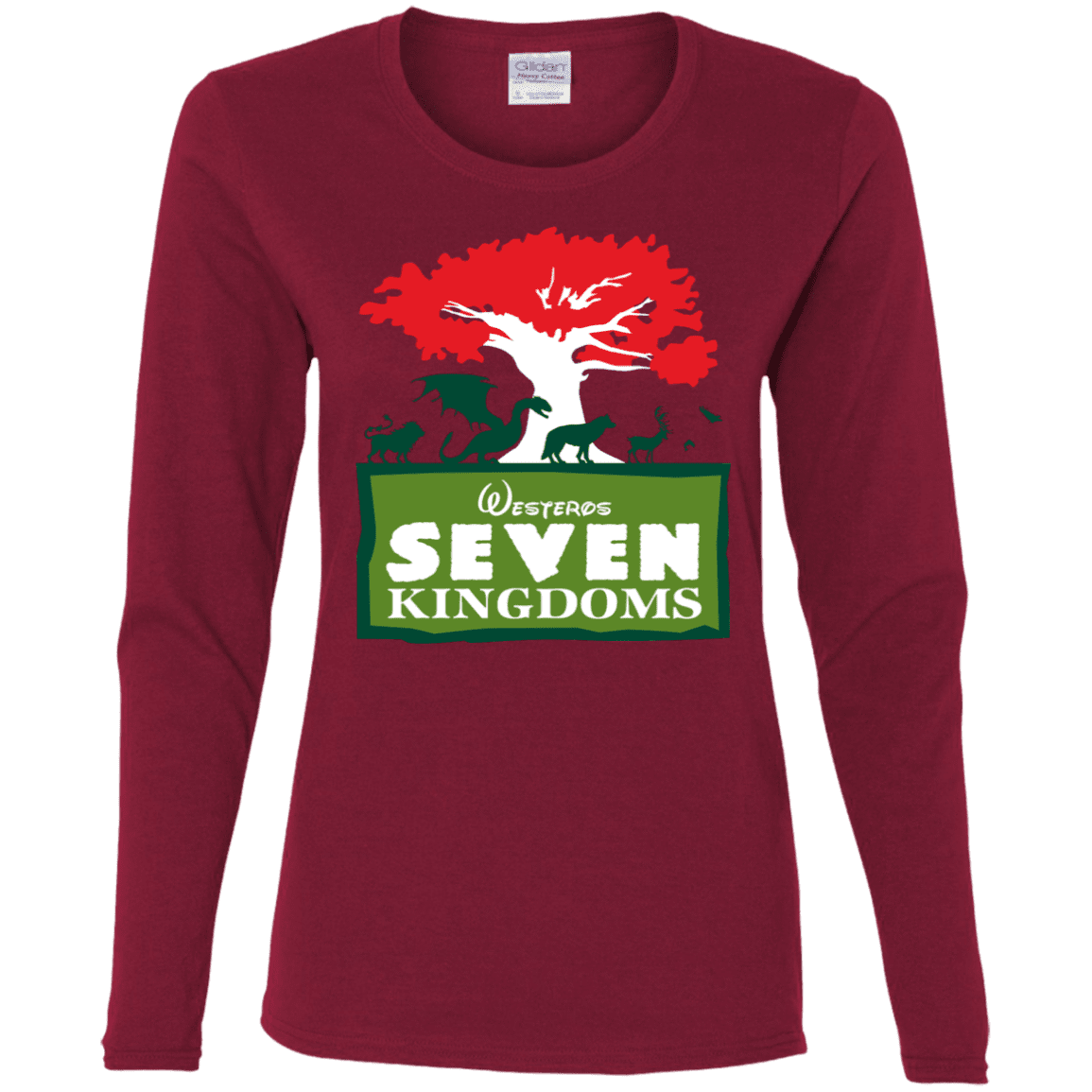 T-Shirts Cardinal / S Seven Kingdoms Women's Long Sleeve T-Shirt