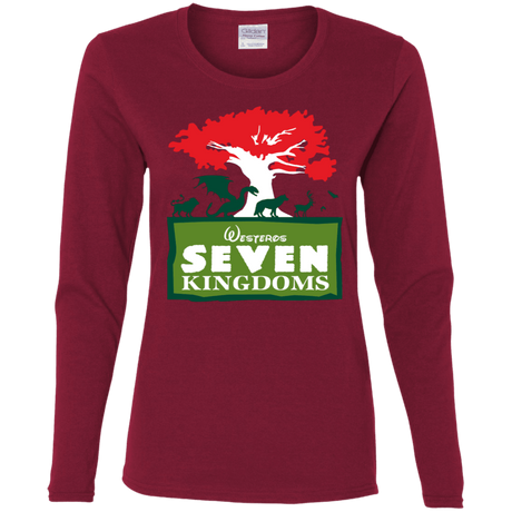 T-Shirts Cardinal / S Seven Kingdoms Women's Long Sleeve T-Shirt