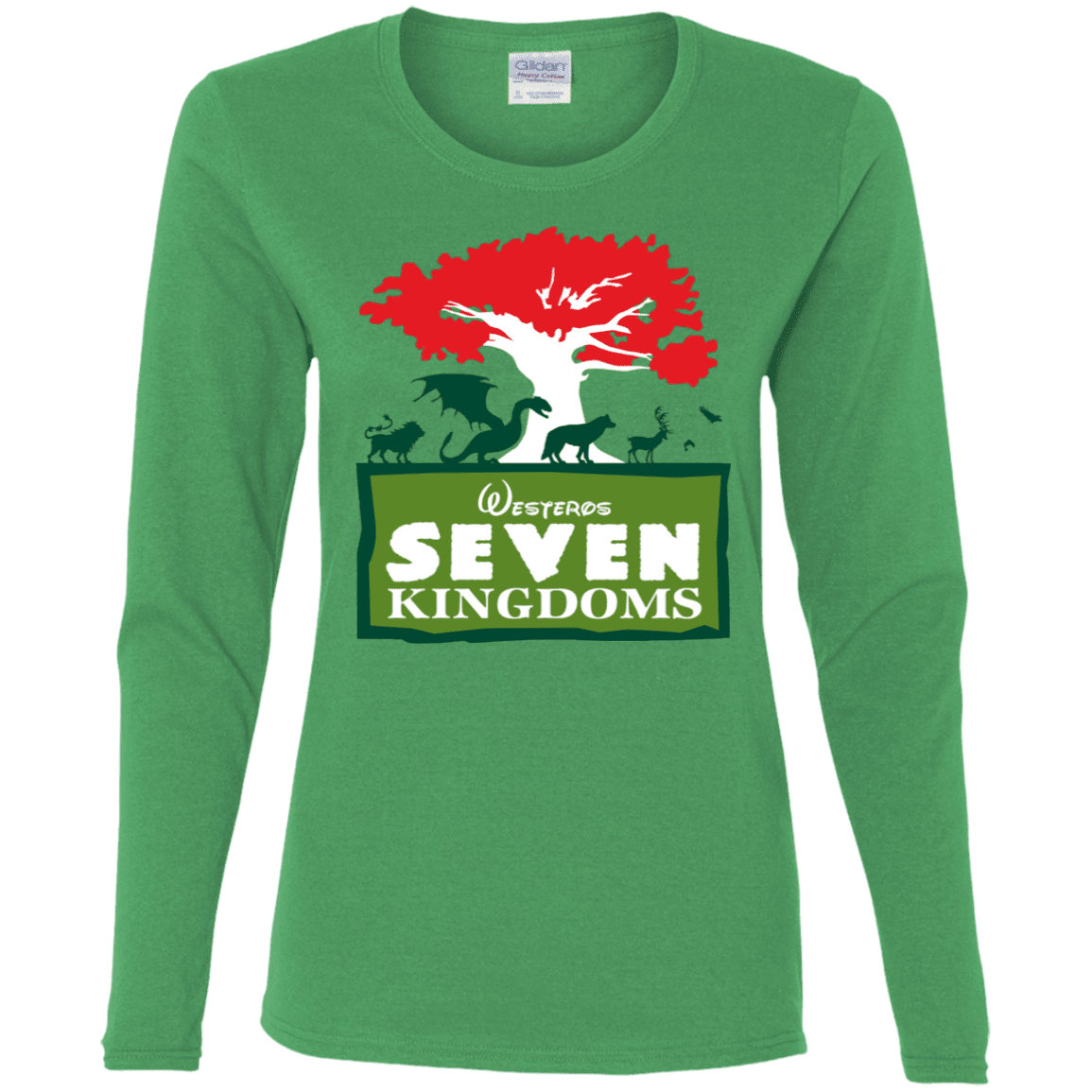 T-Shirts Irish Green / S Seven Kingdoms Women's Long Sleeve T-Shirt