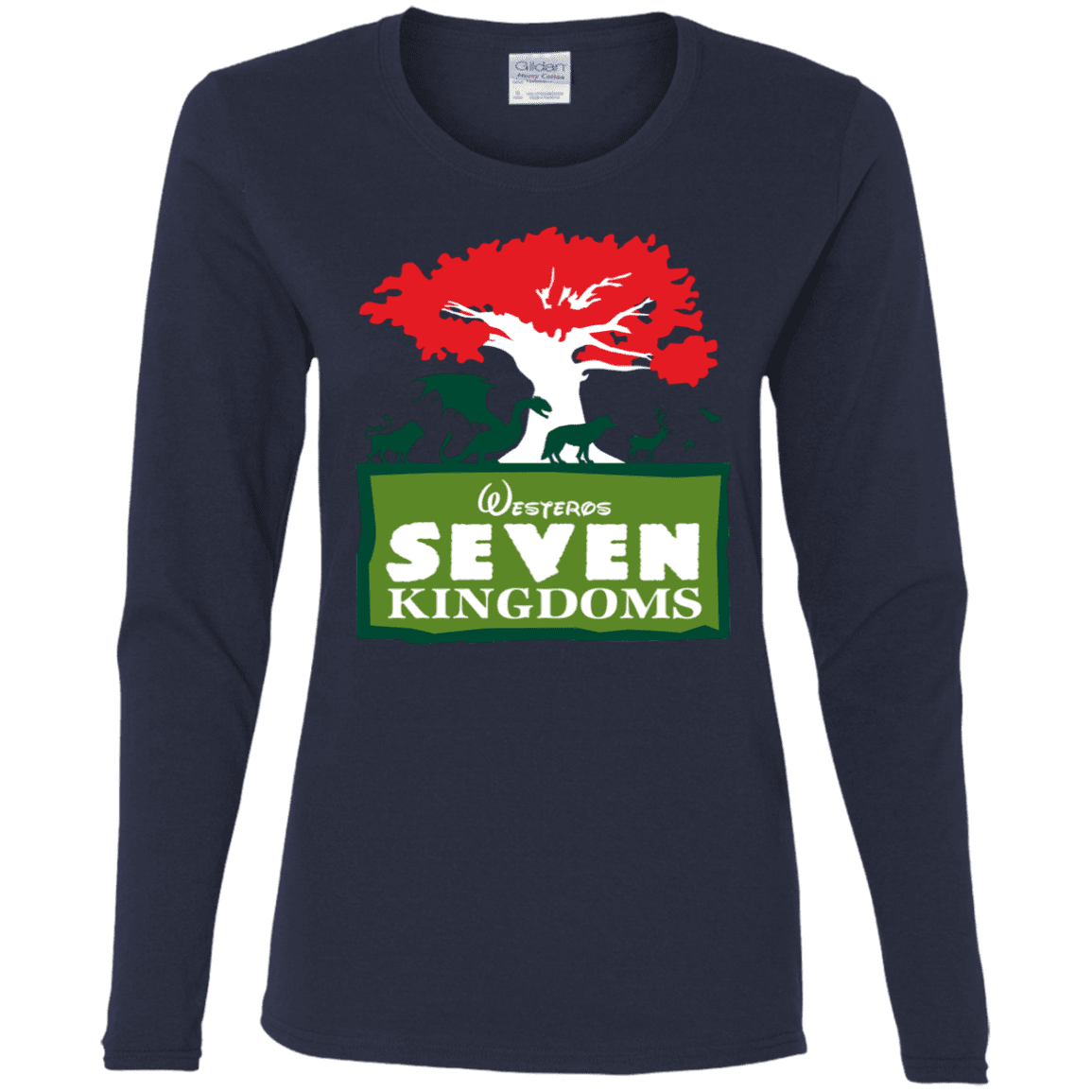 T-Shirts Navy / S Seven Kingdoms Women's Long Sleeve T-Shirt