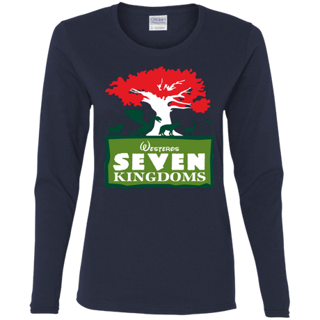 T-Shirts Navy / S Seven Kingdoms Women's Long Sleeve T-Shirt