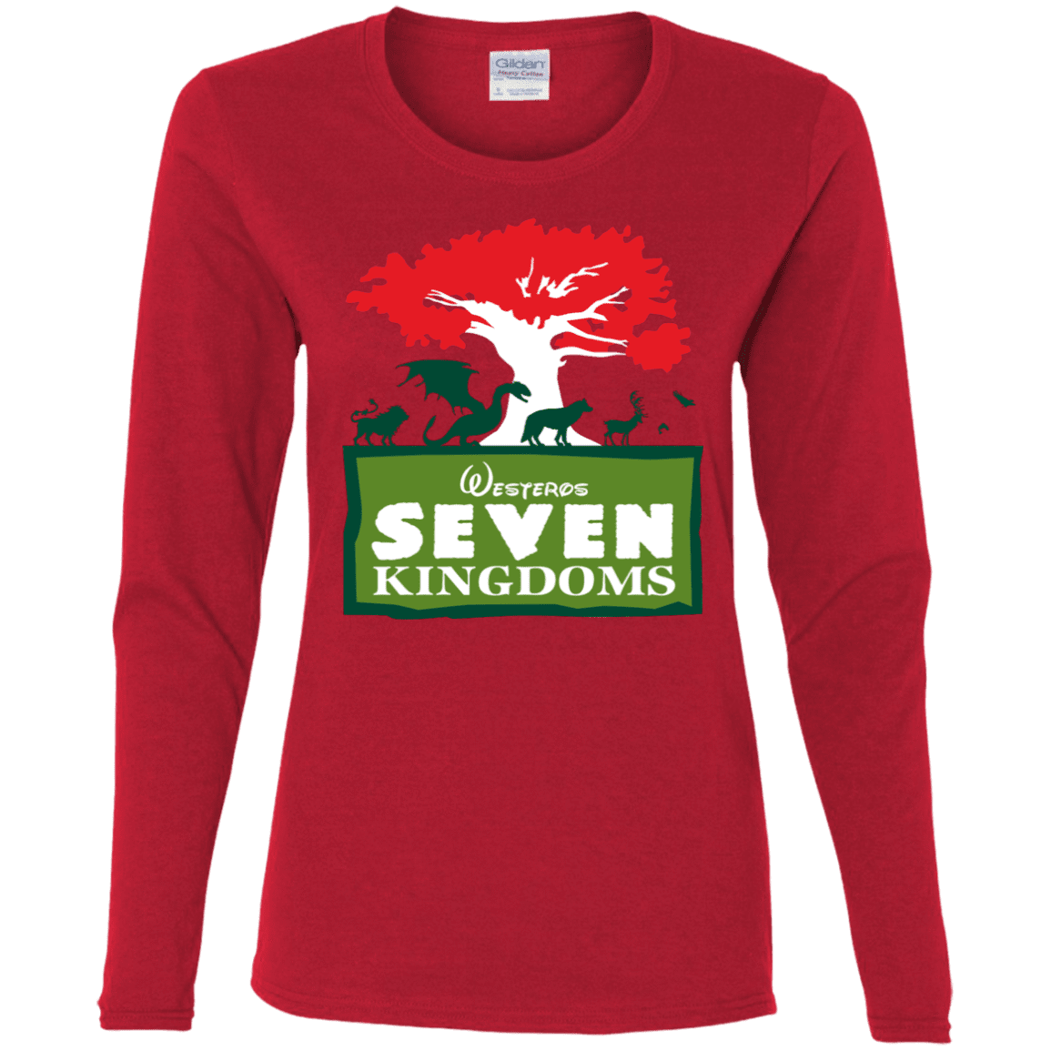 T-Shirts Red / S Seven Kingdoms Women's Long Sleeve T-Shirt