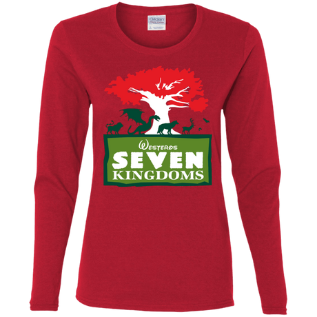 T-Shirts Red / S Seven Kingdoms Women's Long Sleeve T-Shirt