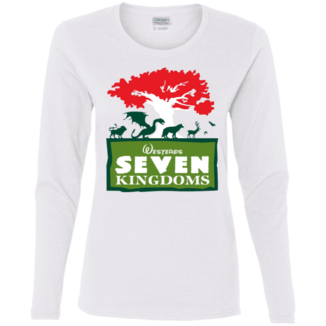 T-Shirts White / S Seven Kingdoms Women's Long Sleeve T-Shirt