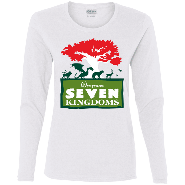 T-Shirts White / S Seven Kingdoms Women's Long Sleeve T-Shirt