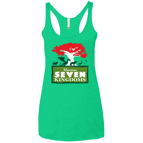 T-Shirts Envy / X-Small Seven Kingdoms Women's Triblend Racerback Tank