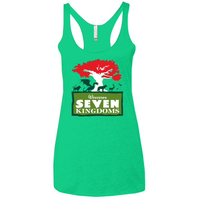 T-Shirts Envy / X-Small Seven Kingdoms Women's Triblend Racerback Tank