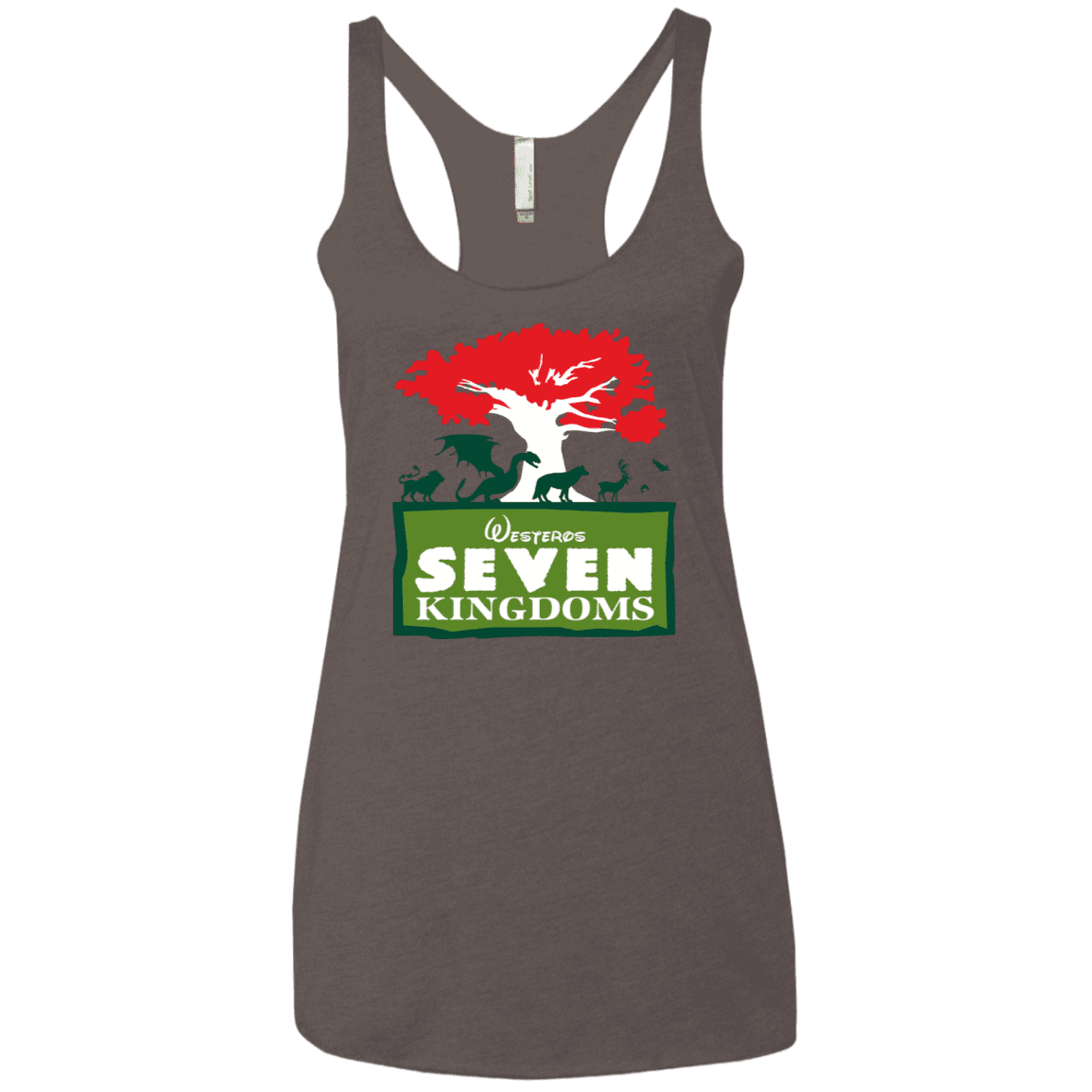 T-Shirts Macchiato / X-Small Seven Kingdoms Women's Triblend Racerback Tank