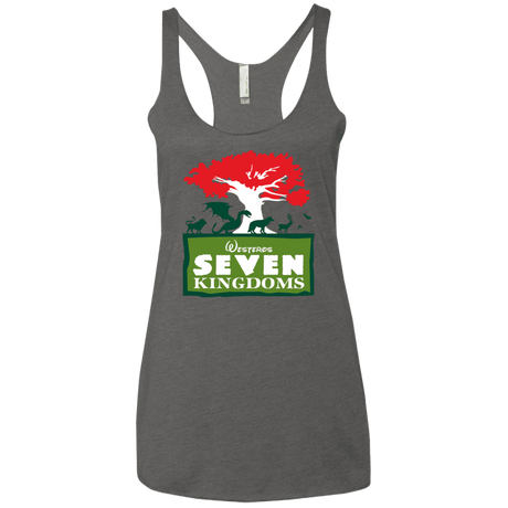 T-Shirts Premium Heather / X-Small Seven Kingdoms Women's Triblend Racerback Tank