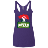 T-Shirts Purple Rush / X-Small Seven Kingdoms Women's Triblend Racerback Tank