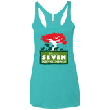 T-Shirts Tahiti Blue / X-Small Seven Kingdoms Women's Triblend Racerback Tank