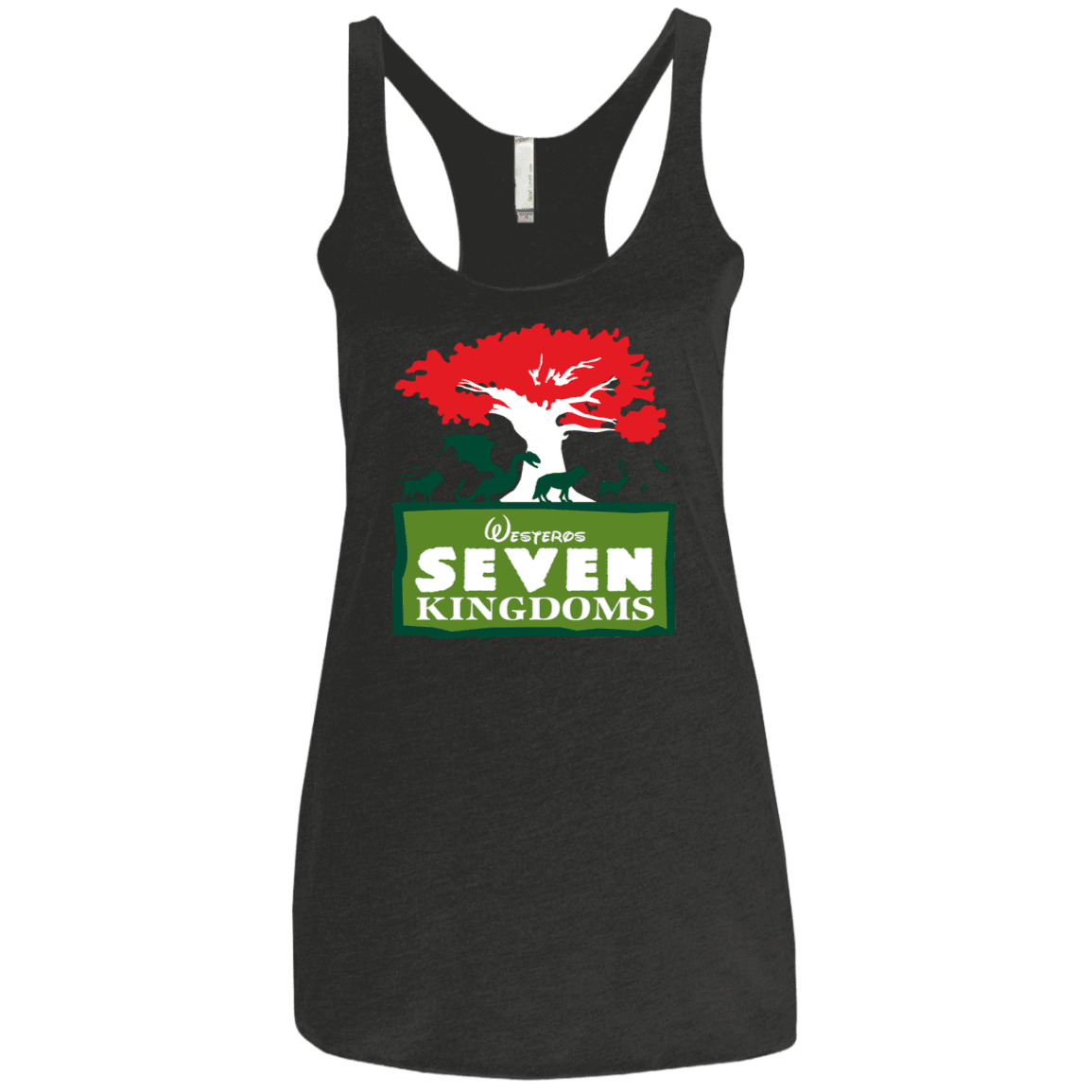T-Shirts Vintage Black / X-Small Seven Kingdoms Women's Triblend Racerback Tank
