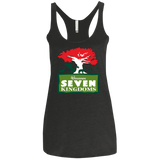 T-Shirts Vintage Black / X-Small Seven Kingdoms Women's Triblend Racerback Tank