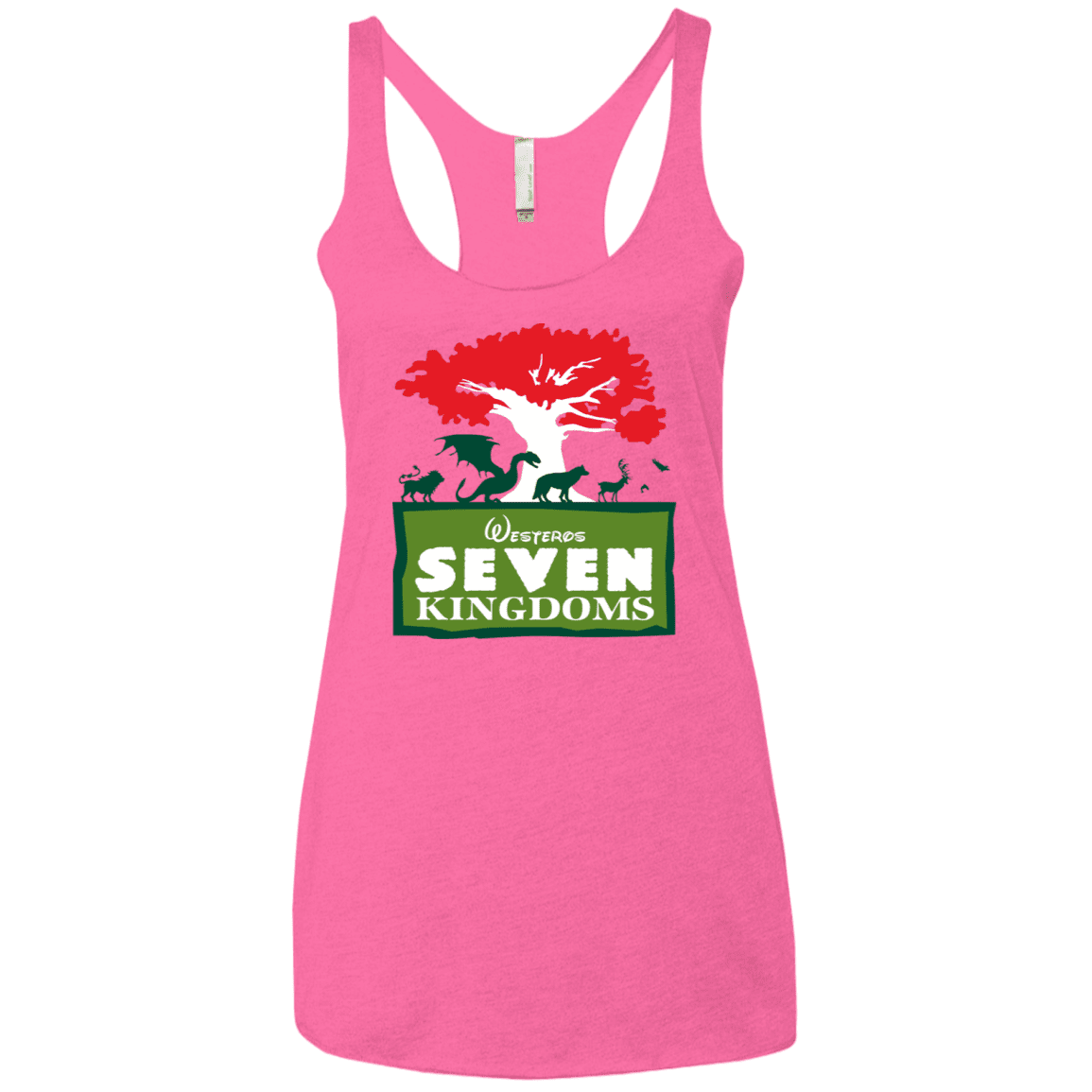 T-Shirts Vintage Pink / X-Small Seven Kingdoms Women's Triblend Racerback Tank
