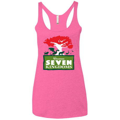 T-Shirts Vintage Pink / X-Small Seven Kingdoms Women's Triblend Racerback Tank