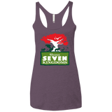T-Shirts Vintage Purple / X-Small Seven Kingdoms Women's Triblend Racerback Tank