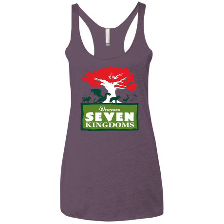 T-Shirts Vintage Purple / X-Small Seven Kingdoms Women's Triblend Racerback Tank