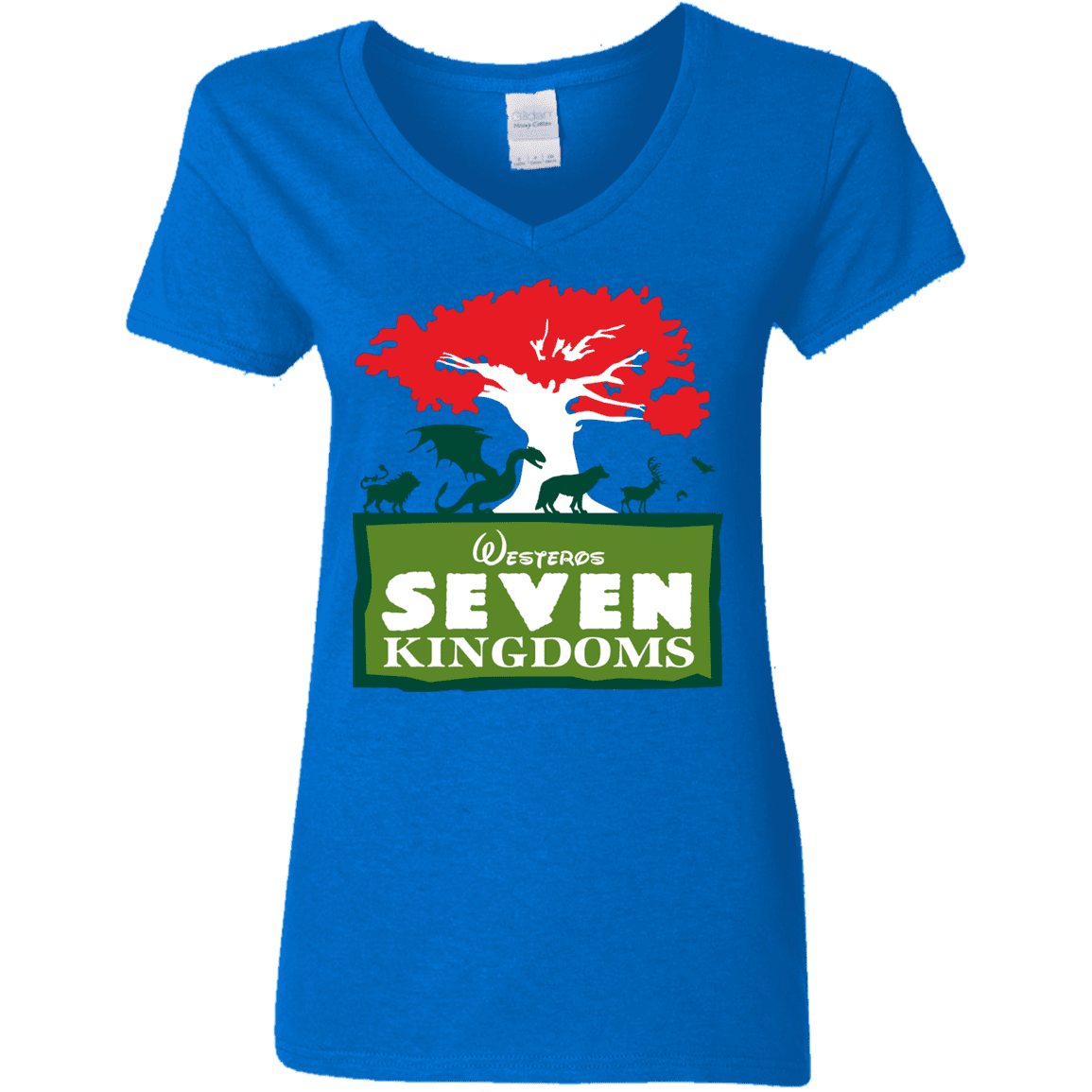 T-Shirts Royal / S Seven Kingdoms Women's V-Neck T-Shirt