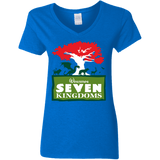 T-Shirts Royal / S Seven Kingdoms Women's V-Neck T-Shirt