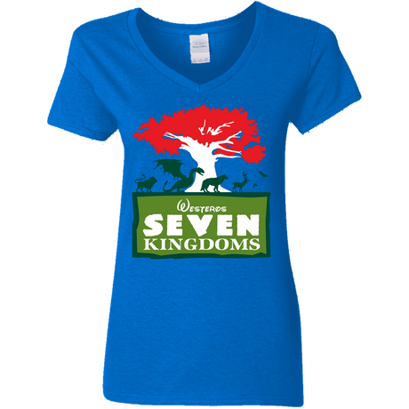 T-Shirts Royal / S Seven Kingdoms Women's V-Neck T-Shirt