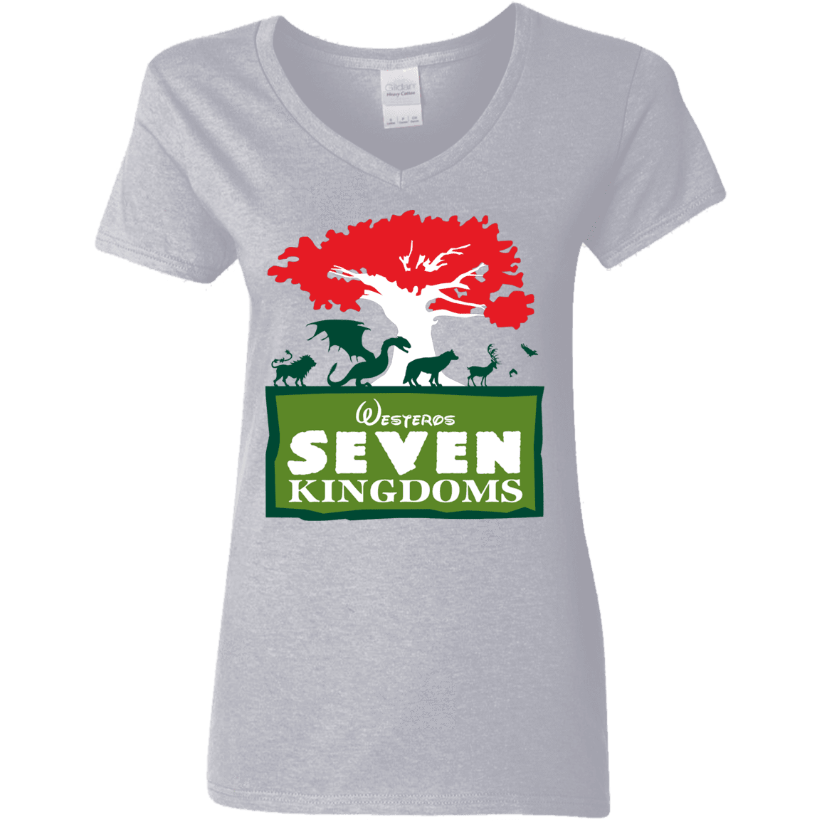 T-Shirts Sport Grey / S Seven Kingdoms Women's V-Neck T-Shirt