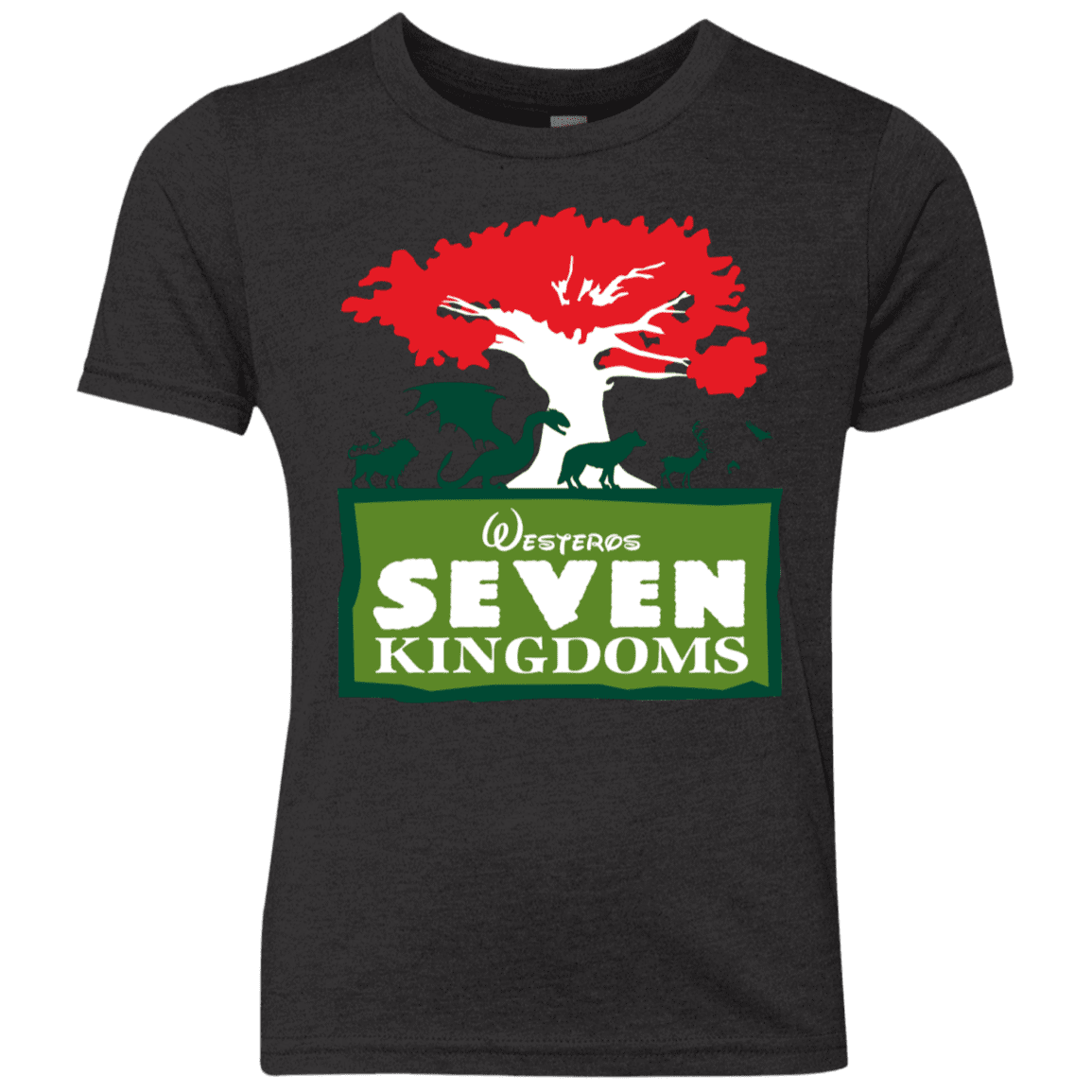 T-Shirts Vintage Black / YXS Seven Kingdoms Youth Triblend T-Shirt
