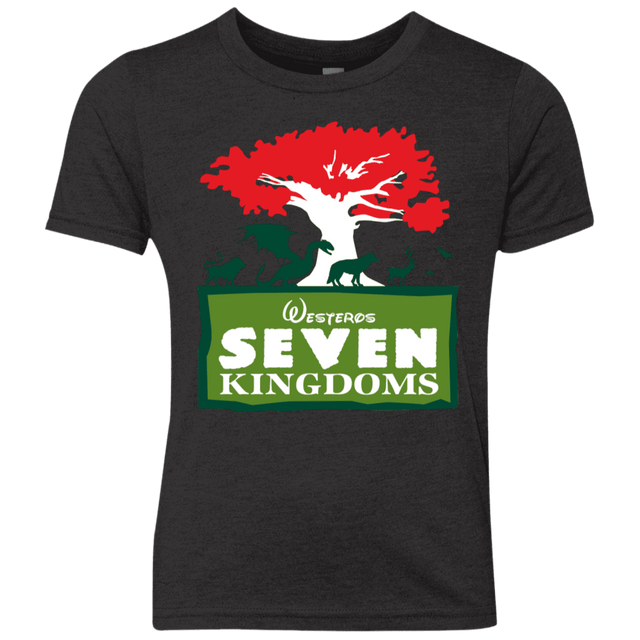 T-Shirts Vintage Black / YXS Seven Kingdoms Youth Triblend T-Shirt