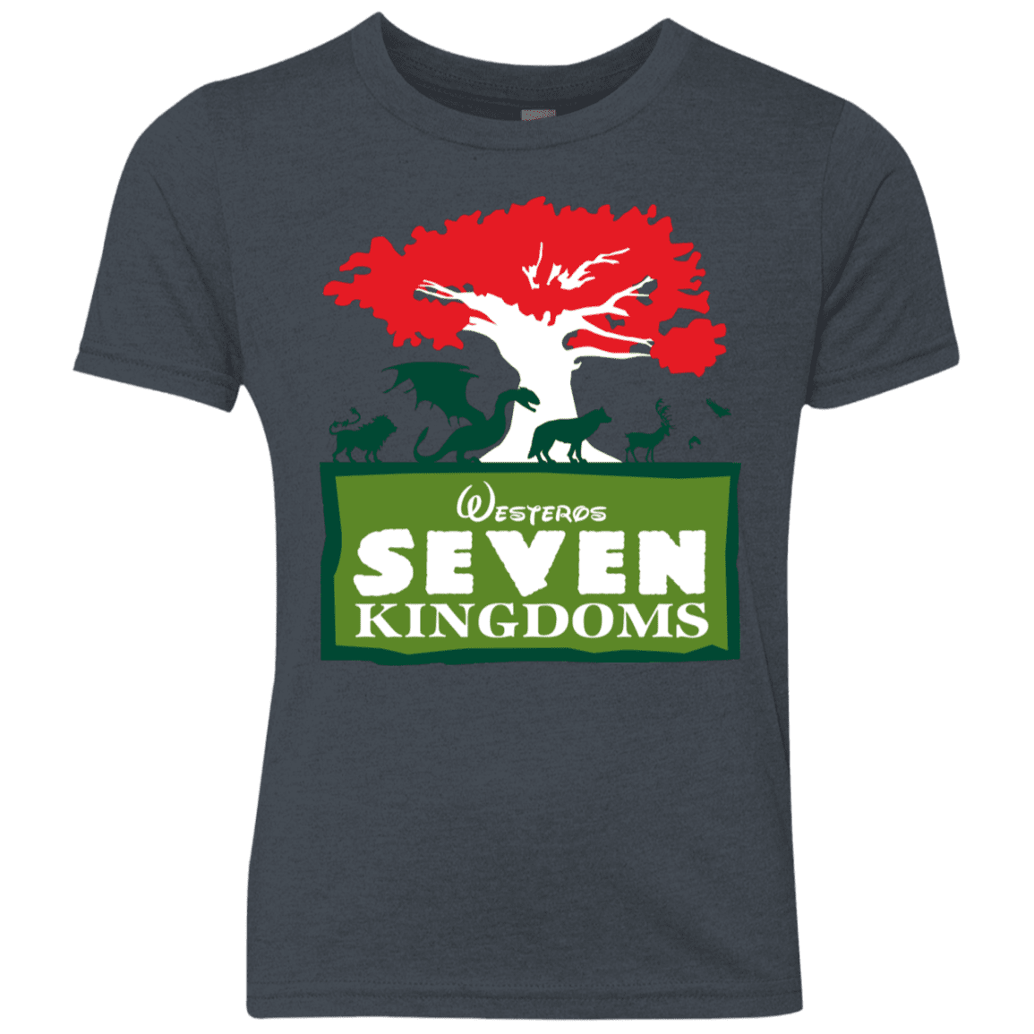 T-Shirts Vintage Navy / YXS Seven Kingdoms Youth Triblend T-Shirt