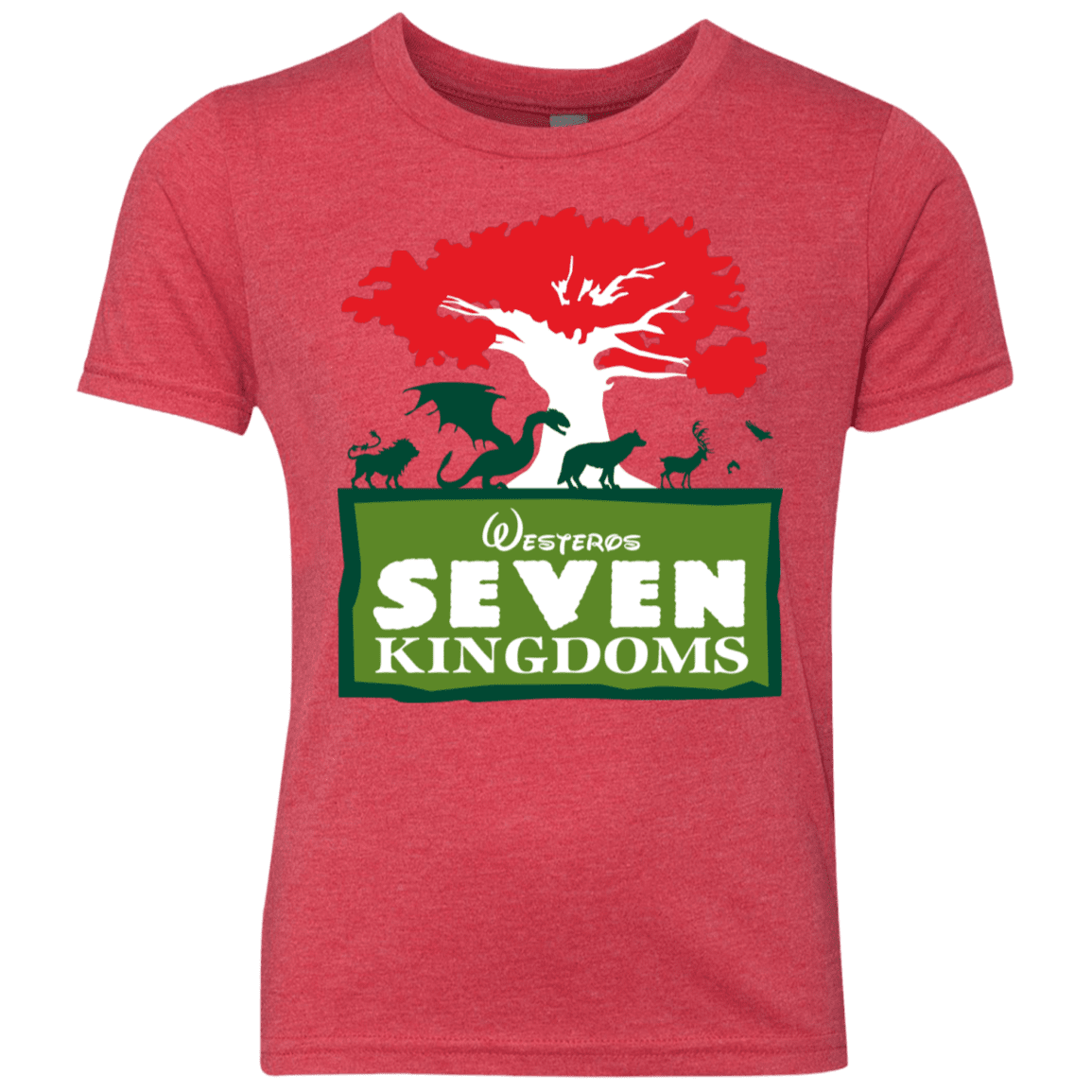 T-Shirts Vintage Red / YXS Seven Kingdoms Youth Triblend T-Shirt