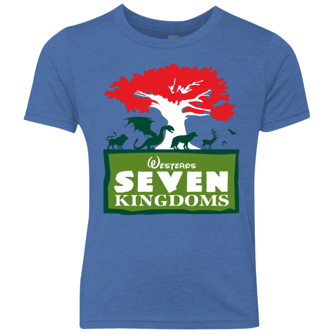 T-Shirts Vintage Royal / YXS Seven Kingdoms Youth Triblend T-Shirt