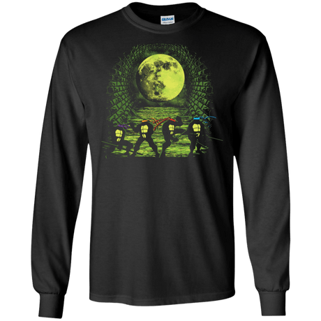 T-Shirts Black / S Sewer Fighters Men's Long Sleeve T-Shirt