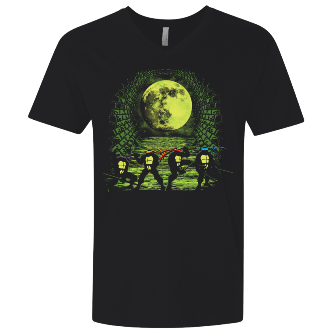 T-Shirts Black / X-Small Sewer Fighters Men's Premium V-Neck