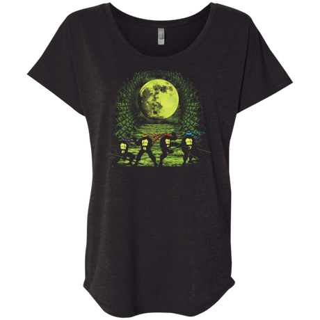 T-Shirts Vintage Black / X-Small Sewer Fighters Triblend Dolman Sleeve