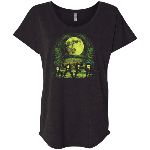 T-Shirts Vintage Black / X-Small Sewer Fighters Triblend Dolman Sleeve