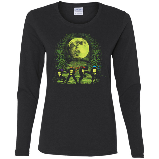 T-Shirts Black / S Sewer Fighters Women's Long Sleeve T-Shirt