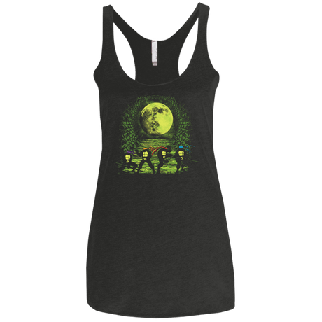 T-Shirts Vintage Black / X-Small Sewer Fighters Women's Triblend Racerback Tank