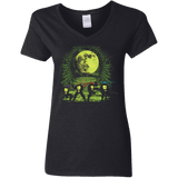 T-Shirts Black / S Sewer Fighters Women's V-Neck T-Shirt