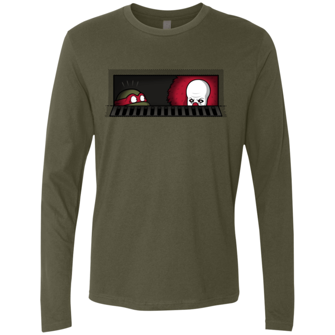 T-Shirts Military Green / S Sewermates Men's Premium Long Sleeve