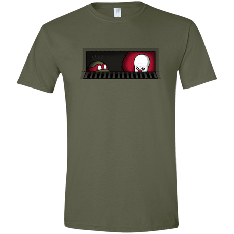 T-Shirts Military Green / S Sewermates Men's Semi-Fitted Softstyle