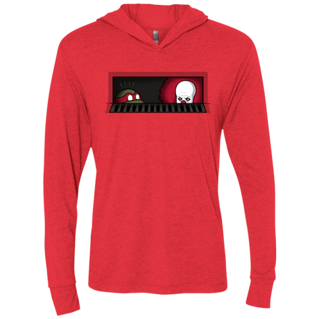 T-Shirts Vintage Red / X-Small Sewermates Triblend Long Sleeve Hoodie Tee