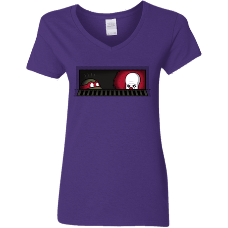 T-Shirts Purple / S Sewermates Women's V-Neck T-Shirt