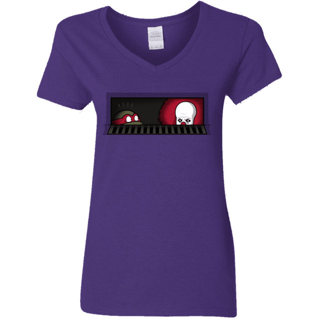 T-Shirts Purple / S Sewermates Women's V-Neck T-Shirt