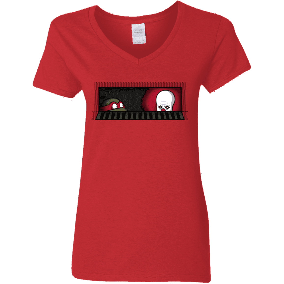 T-Shirts Red / S Sewermates Women's V-Neck T-Shirt