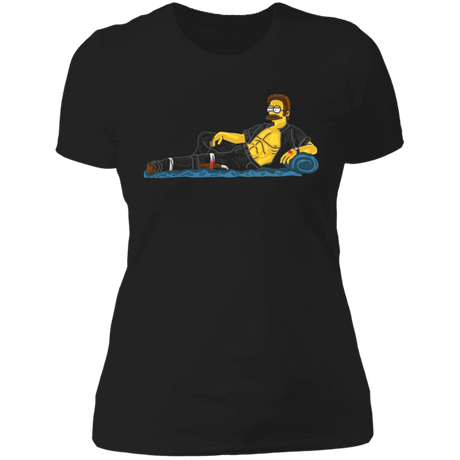 T-Shirts Black / X-Small Sexy Flanders Finds A Way Women's Premium T-Shirt